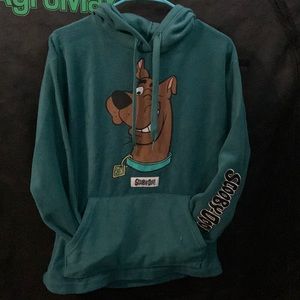 Teal Fleece Scooby Doo hoodie
